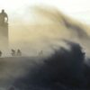 Storm Eunice rages as people take shelter inside their home