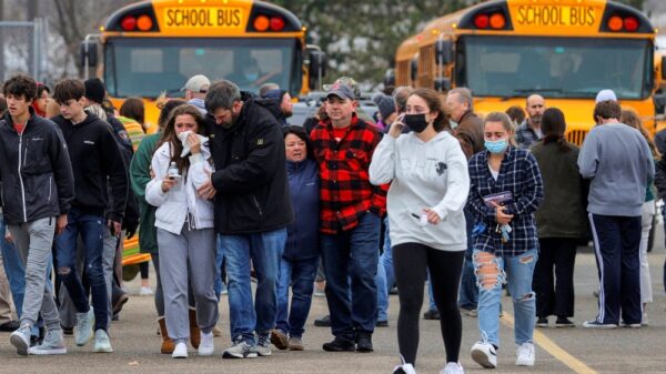 Horrifying shooting outside a school