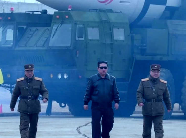 North Korea airs film like footage of Kim Jong Un guiding missile test