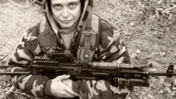 Sniper Irina Starikova, who was captured by Ukraine forces