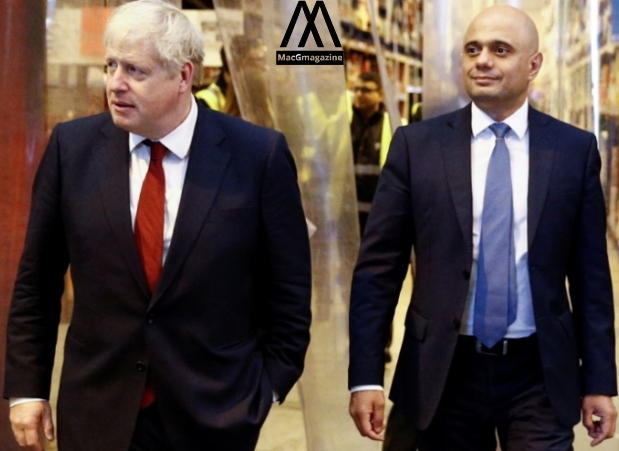 UK PM Jhonson's government might fall after two controversial ministers Rishi SUnak, and Sajid Javid