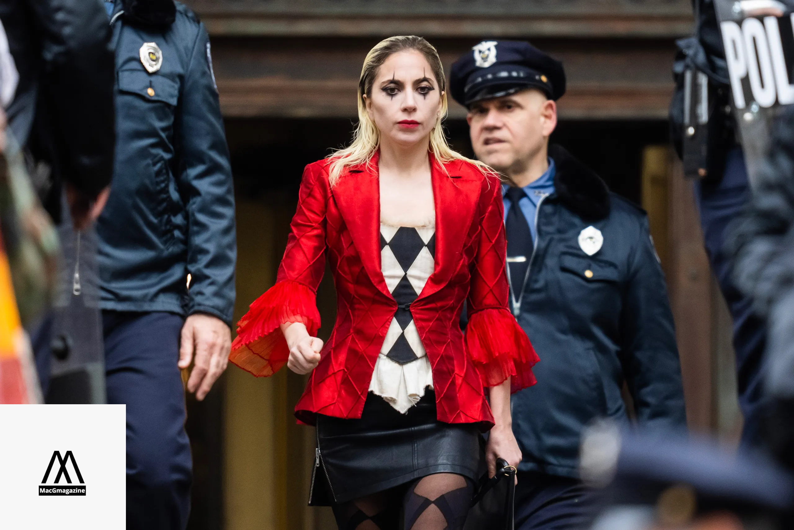 Lady Gaga Wears Harley Quinn Costume in 'Joker 2' Set