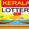 Akshaya AK 640 Lottery Result 25.02.2024