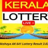 Akshaya AK 641 Lottery Result 3.03.2024