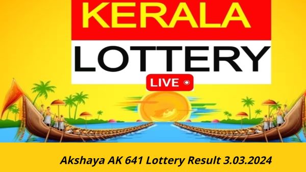 Akshaya AK 641 Lottery Result 3.03.2024